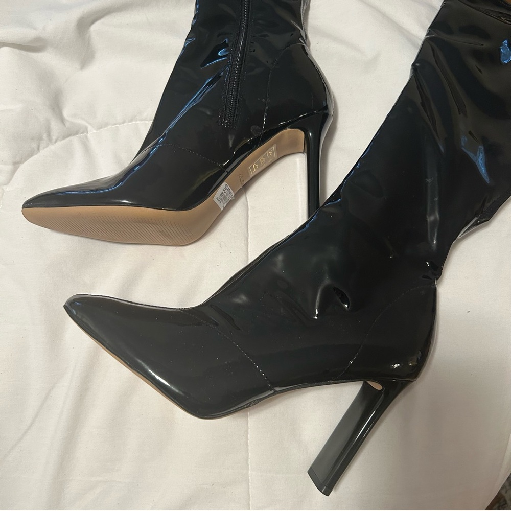 Black Knee High Boot